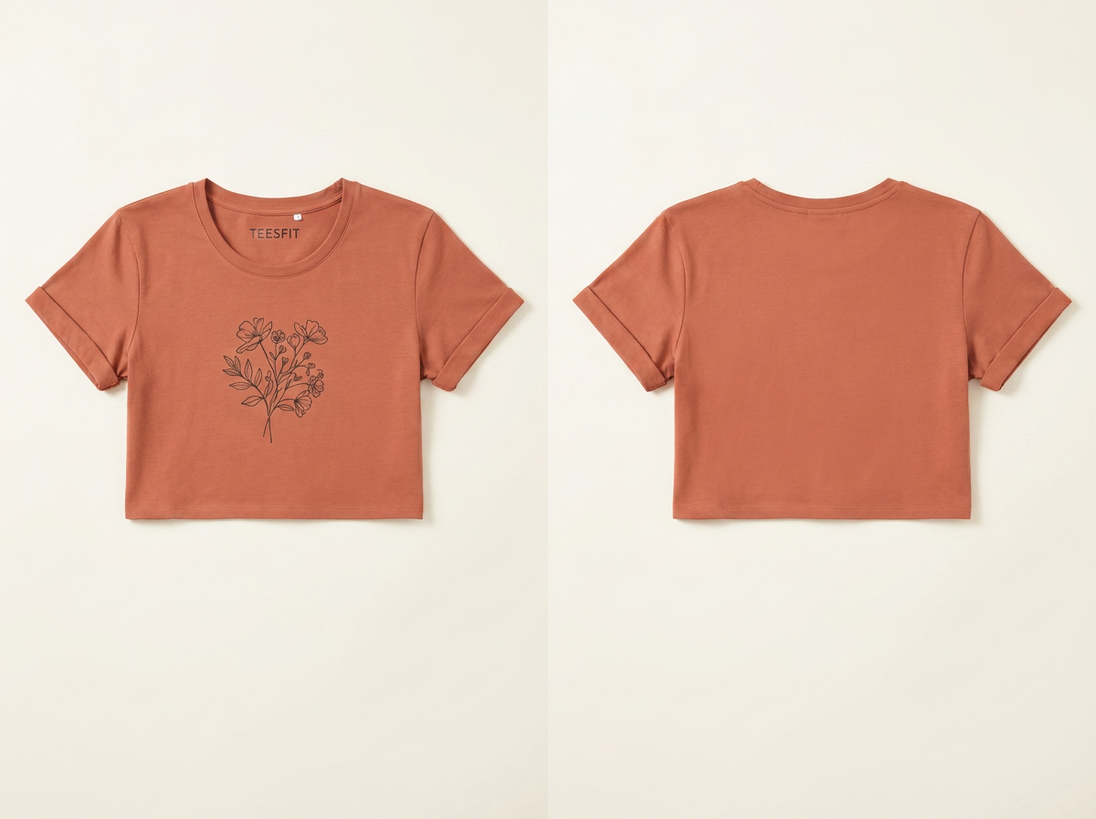 Terracotta Crop Top — Juniors